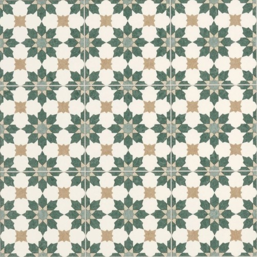 Green tile lino - lino, flooring