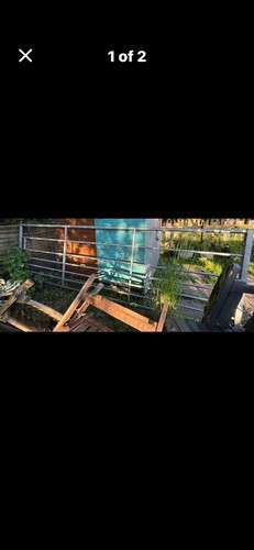 Galvanised metal field - galvanised,