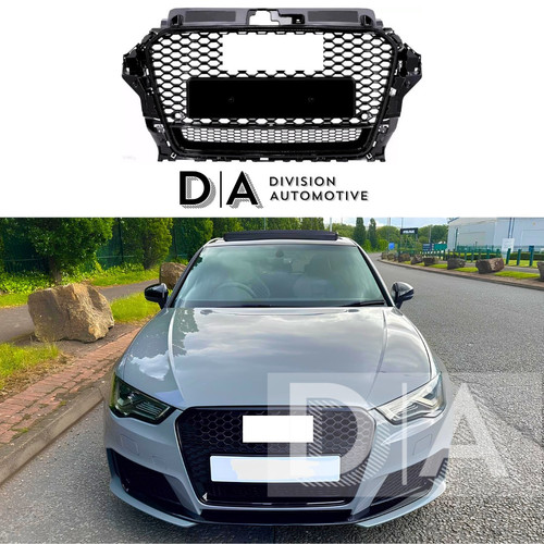 Gloss black rs3 style grill - black,