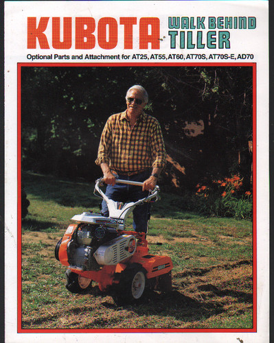 Kubota walk behind - walk, tiller