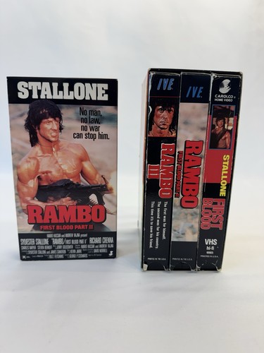 Rambo trilogy vhs - trilogy, set