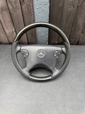 Mercedes Clk W208 E Class W210 Wood Leather Steering Wheel Black & Maple 2000-03