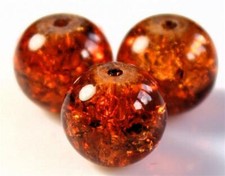 Crackle Glass Round Beads Buy