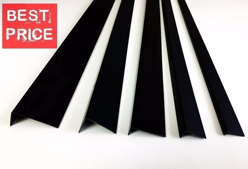Pvc corner trim black - black, unequal