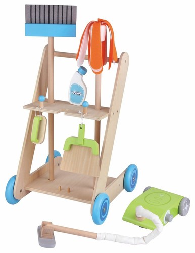 Lelin 11pc wooden toy cleaning - 11pc,