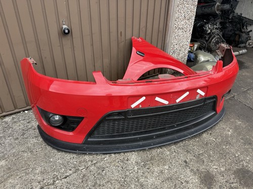Red front bumper ford fiesta - bumper-,