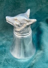 Vintage Fox Head White Metal