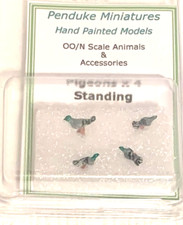 PIGEONS STANDING x 4 BRITSH