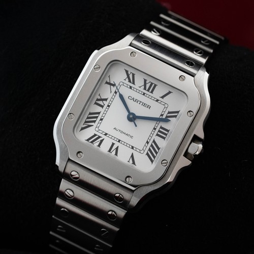 Cartier santos white unisex - cartier,
