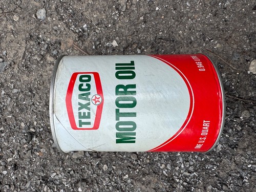 Vintage texaco motor oil tin - vintage,