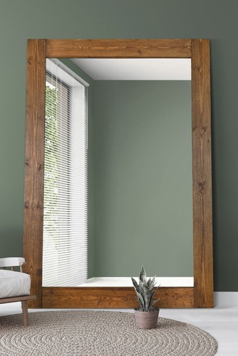 Mirroroutlet large rustic - large,