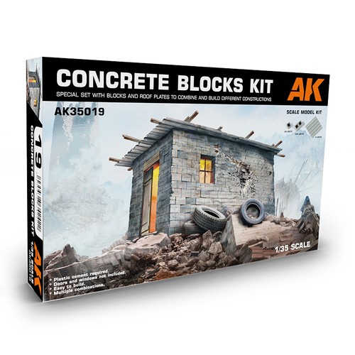 Scale models concrete - concrete, blocks