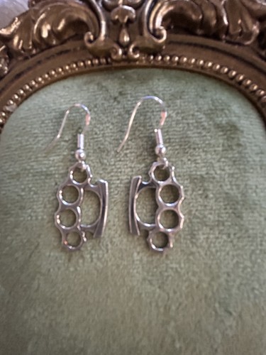 Small brass knuckles dangle - brass,