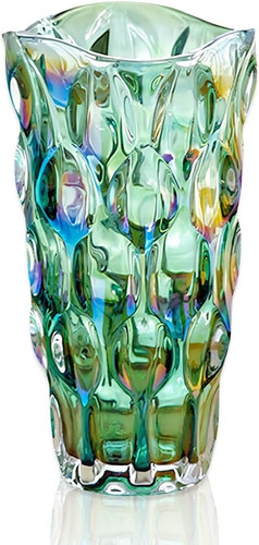 Colorful vase crystal - crystal, glass