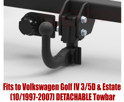 Detachable tow bar - tow, for