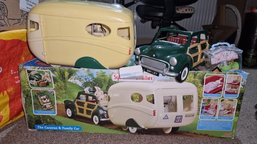 Sylvanian families caravan and - families,