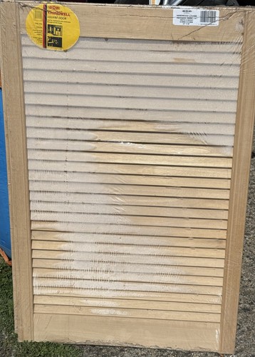 Hardwood louvre door x36 - hardwood,