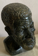 Vintage Stone African Head