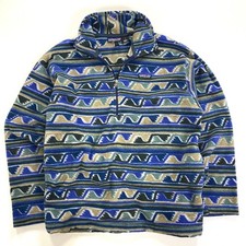 Patagonia Vintage Men Large Synchilla Marsupial Fleece Pullover USA Delta Jacket