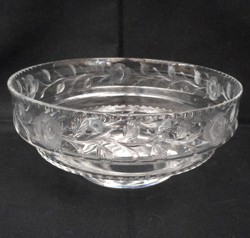 Etched glass fruit trifle - etched,
