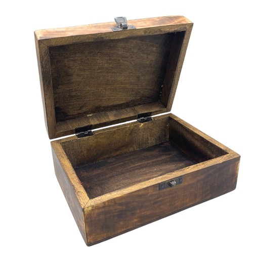 Large wooden keepsake box - 🌿,