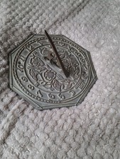 Brass octagonal sundial