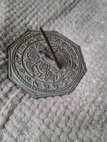 Brass octagonal sundial