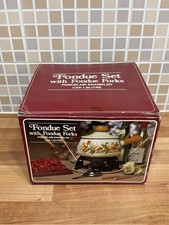 Retro Fondue Set With Forks