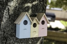 Garden Bird House Hanging 3 In