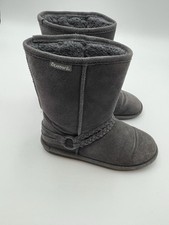 Bearpaw Winter Boots Women's Size US 9 Grey Suede Sheepskin