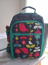 Navy Floral Picnic Backpack