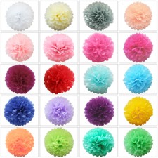 Time to Sparkle 10 Mix Tissue Paper Pompoms Pom Poms Fluffy Flower Balls Wedding