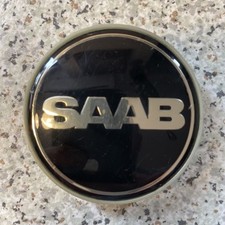 Genuine SAAB NEVS Black Alloy Wheel Centre Cap 2100004 12775052 x1