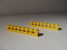 LEGO : 2x Yellow Technic Brick