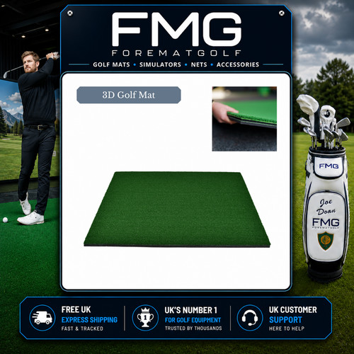 Premium golf hitting mat - 3d,