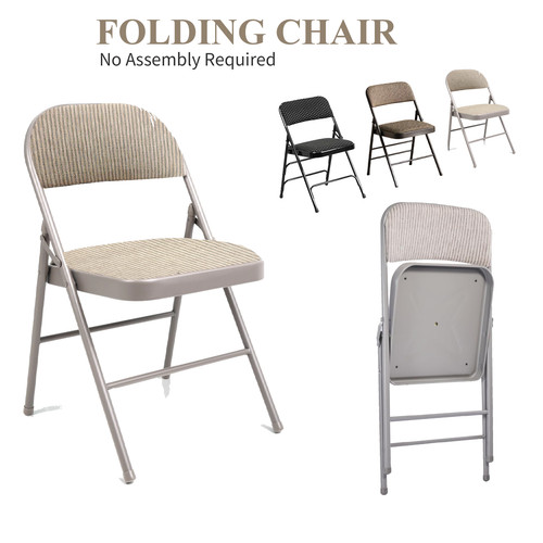 Folding chairs padded fabric - chairs,