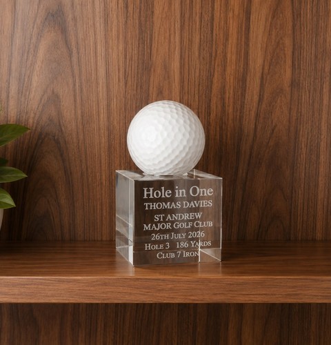 Personalised crystal hole - crystal,