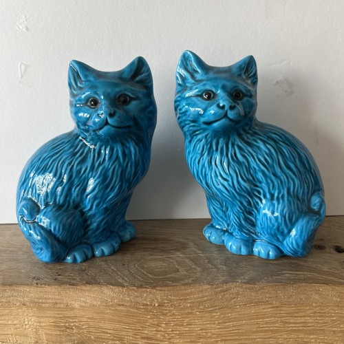 Pair vintage chinese - pair, turquoise
