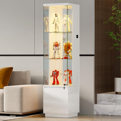Corner glass display cabinets - corner,