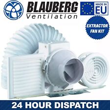 Blauberg Turbo Bathroom Shower Fan Kit 100mm with Timer Extractor Fan