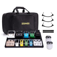 Donner Guitar Effect Pedal Board Aluminium Pedalboard with Bag /