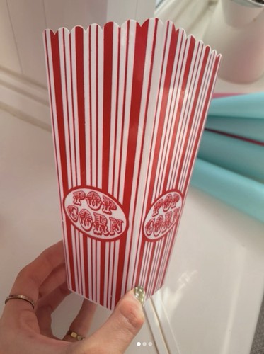 Retro popcorn bucket red - bucket, &