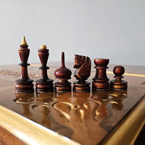 Vintage chess set 80s handmade - chess,