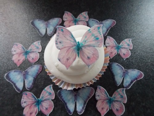 Precut edible pink and blue - precut,