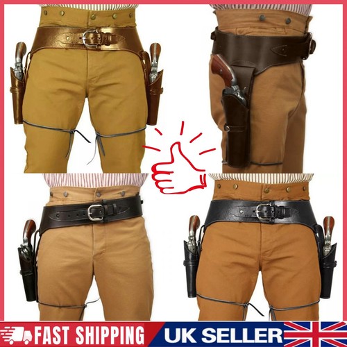 Cowboy leather gun holster - pu,