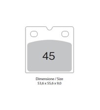 Organic rear brake pair pads LAVERDA 1000 RGS  1000  JOTA 1986  045 TROFEO