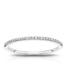 ERNEST JONES 9CT WHITE GOLD DIAMOND PAVE ENGAGEMENT RING – RRP £400 💎✨