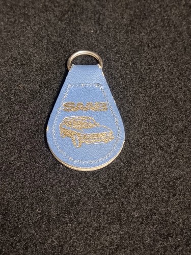 Vintage saab leather keyring - vintage,
