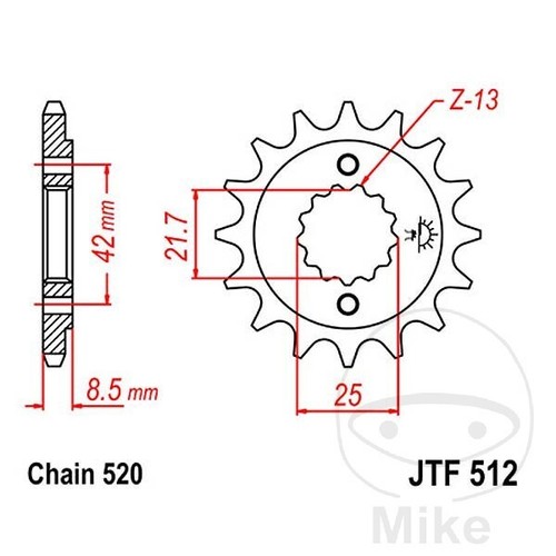 Sprocket for kawasaki 500 - sprocket,