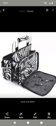 Black white zebra print - black,